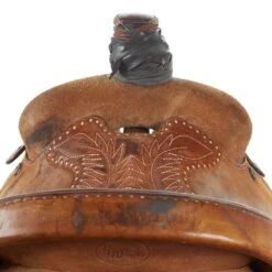 NRS Used 15in HW Leather Team Roper -Saddle Gear Pro Sales 01 1046TR 3