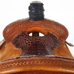 NRS Used 15.5in Bar H Equine Team Roper -Saddle Gear Pro Sales 01 1067TR 03