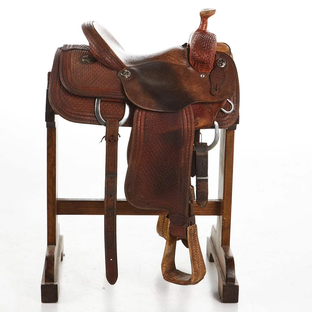 NRS Used 14in Coat`s Lazy L Team Roper 1 NRS Used 14in Coat`s Lazy L Team Roper