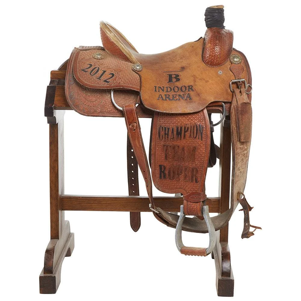 NRS Used 15in Cowboy Classic Trophy Team Roper 2 NRS Used 15in Cowboy Classic Trophy Team Roper - Image 2