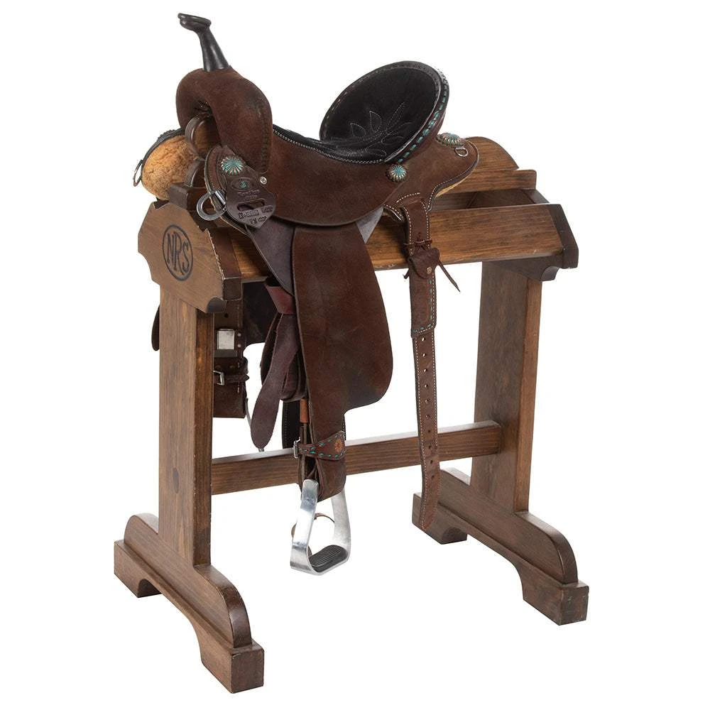 NRS Used 13.5in Double J Featherlite Barrel Saddle 1 NRS Used 13.5in Double J Featherlite Barrel Saddle