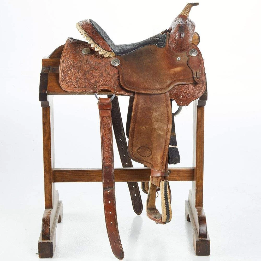 NRS Used 14in Billy Cook Barrel Saddle 2 NRS Used 14in Billy Cook Barrel Saddle - Image 2