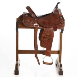 NRS Used 14.5in Double J Trophy Barrel Saddle -Saddle Gear Pro Sales 02 421BR 1