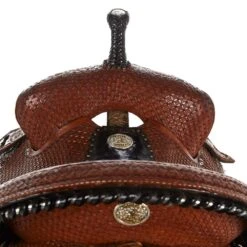 NRS Used 14.5in Double J Trophy Barrel Saddle -Saddle Gear Pro Sales 02 421BR 2