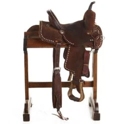 NRS Used 13in Teskeys Barrel Saddle -Saddle Gear Pro Sales 02 442BR 1