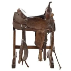 NRS Used 17' Cajun Saddlery Cutting Saddle -Saddle Gear Pro Sales 04 112C 1
