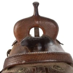 NRS Used 17' Cajun Saddlery Cutting Saddle -Saddle Gear Pro Sales 04 112C 2