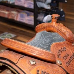 NRS Used 14in. Lazy L Trophy Team Roper 4 NRS Used 14in. Lazy L Trophy Team Roper -Saddle Gear Pro Sales 08 018CR 10