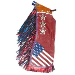 Jerry Beagley Braiding Co. Regular Adult Chap W/Flag 8 Jerry Beagley Braiding Co. Regular Adult Chap W/Flag -Saddle Gear Pro Sales 1001RF 3