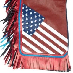Jerry Beagley Braiding Co. Small Youth Chap W/Flag -Saddle Gear Pro Sales 1002MF 41