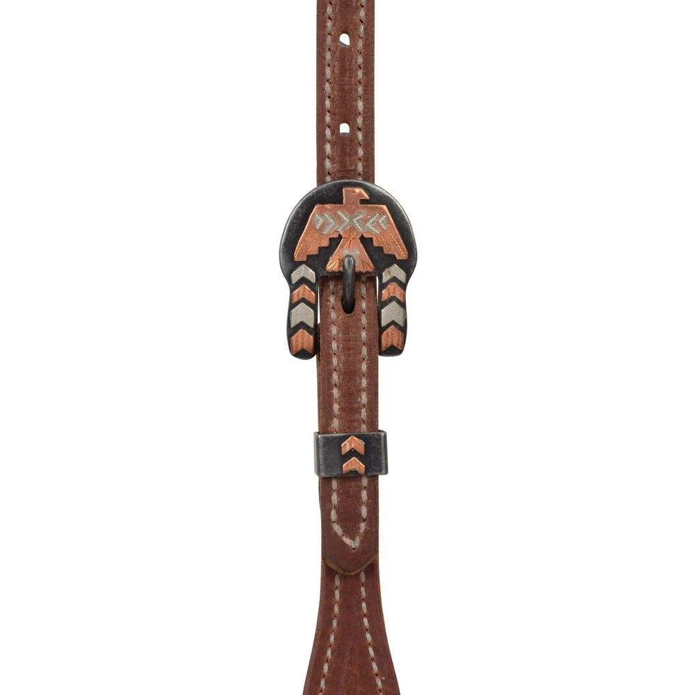 Weaver Leather ProTack Thunderbird Heel Buckle Browband Headstall 2 Weaver Leather ProTack Thunderbird Heel Buckle Browband Headstall - Image 2