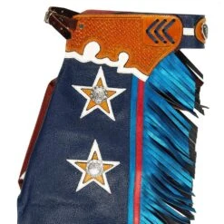 Jerry Beagley Braiding Co. Child/Peewee Chaps W/Flag -Saddle Gear Pro Sales 1003F 2