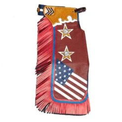 Jerry Beagley Braiding Co. Child/Peewee Chaps W/Flag -Saddle Gear Pro Sales 1003F 3
