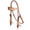 Professionals Choice Latigo Buckstitch Elvis Rough Out Browband