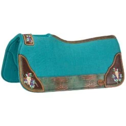 Tough 1 Hand Painted Steer Skull Saddle Pad