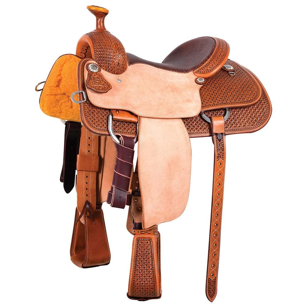 Martin Saddlery Martin Saddlery Natural Antique 1/2 Breed Martin Basket Team Roper 1 Martin Saddlery Martin Saddlery Natural Antique 1/2 Breed Martin Basket Team Roper