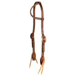 Cowperson Tack Copper Patina Dot Headstall