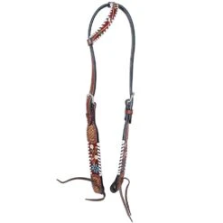 Rafter T Floral Vine Single Ear Headstall
