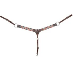 Cashel Company Chocolate/Tan Beaded Breast Collar