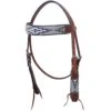 Oxbow Tack Pagosa Wool Overlay Browband Headstall