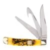 Western Fashion Twisted X Yellow Bone Multi-Blade Trapper Knife XK2015