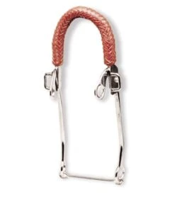 Jacks Manufacturing Braided Leather Hackamore Bit