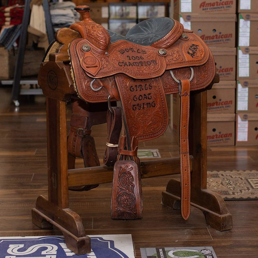 NRS Used 14in. Lazy L Trophy Team Roper 1 NRS Used 14in. Lazy L Trophy Team Roper