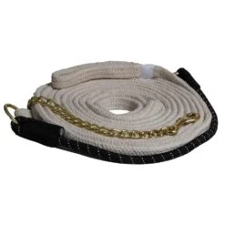 Mustang Cotton Lunge Line W/ Bungee And Chain