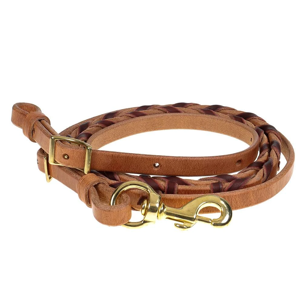 Nrs Tack Latigo Laced Harness Leather Barrel Rein 1 Nrs Tack Latigo Laced Harness Leather Barrel Rein