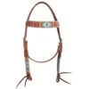 Rafter T Ranch Company Painted Aztec Browband Headstall