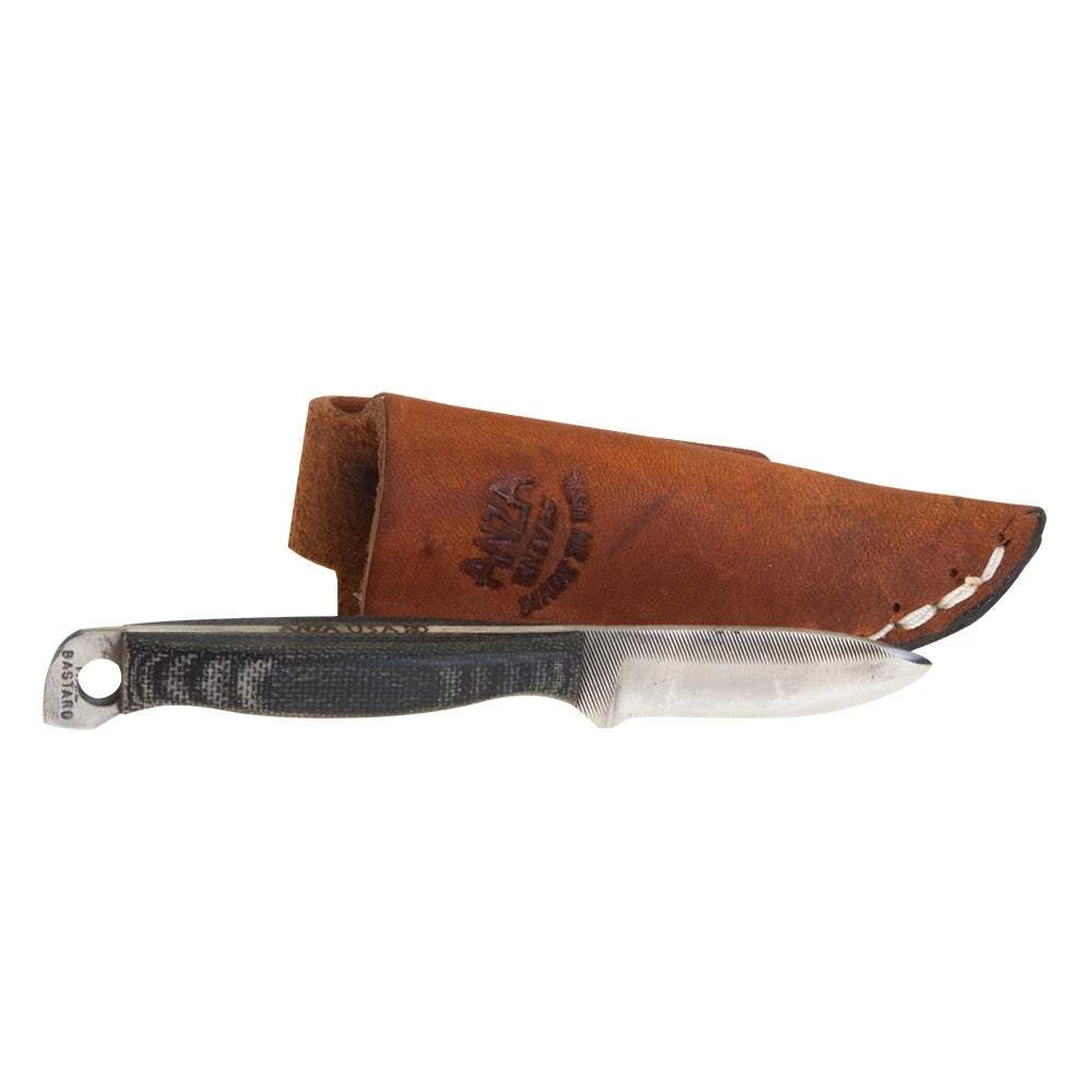 Anza Knives (MM-4) Tiny Boddington Micarta Handle Blk MM-4-TINYBODDINGTON-BK 1 Anza Knives (MM-4) Tiny Boddington Micarta Handle Blk MM-4-TINYBODDINGTON-BK