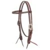 Martin Saddlery Chocolate Roughout Browband Headstall W/Guthrie Buckle