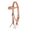 Martin Saddlery Natural Roughout Browband Headstall W/Floral Dots