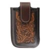 Martin Saddlery Floral Tooled Dyed Edged Smart Phone Holder