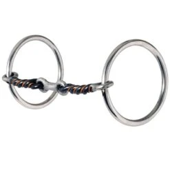 Reinsman Twisted Sweet And Sour Dog Bone Loose Ring Snaffle Bit