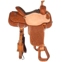 Nrs Pro Series 7/8 Breed Oak And Acorn Waffle Team Roper -Saddle Gear Pro Sales 1401006 2