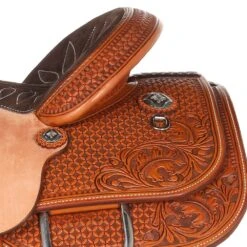 Nrs Pro Series 7/8 Breed Oak And Acorn Waffle Team Roper -Saddle Gear Pro Sales 1401006 3