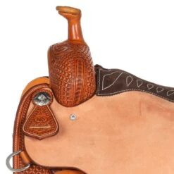 Nrs Pro Series 7/8 Breed Oak And Acorn Waffle Team Roper -Saddle Gear Pro Sales 1401006 4