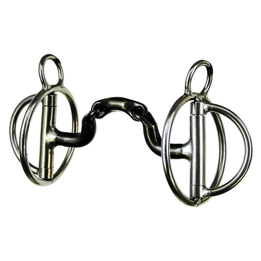 Reinsman Rockin S Raised Three Piece Ported Snaffle Bit 1 Reinsman Rockin S Raised Three Piece Ported Snaffle Bit