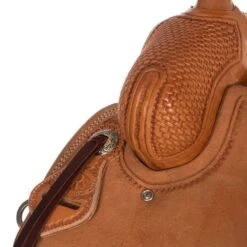Nrs Competitors Natural 1/2 Breed Basket Stamp Olin Young Ranch Roper Saddle -Saddle Gear Pro Sales 1410329 41