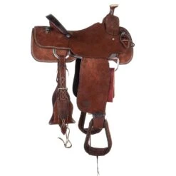 Nrs Competitors Chocolate Roughout Team Roping Saddle -Saddle Gear Pro Sales 1411891 22
