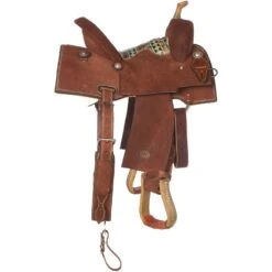 Nrs Competitors NRS Competitor Series Chocolate Youth Roughout Barrel Racing Saddle -Saddle Gear Pro Sales 1411897Y 21