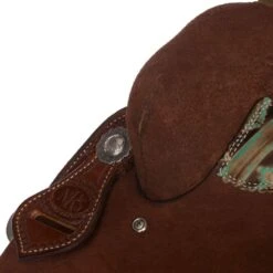 Nrs Competitors NRS Competitor Series Chocolate Youth Roughout Barrel Racing Saddle -Saddle Gear Pro Sales 1411897Y 4