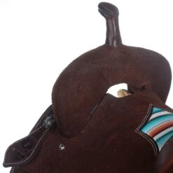 Nrs Competitors Chocolate Roughout Serape Seat Barrel Saddle -Saddle Gear Pro Sales 1412108 3