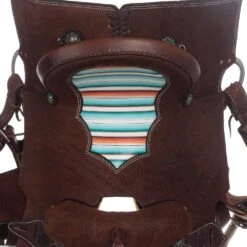 Nrs Competitors Chocolate Roughout Serape Seat Barrel Saddle -Saddle Gear Pro Sales 1412108 4