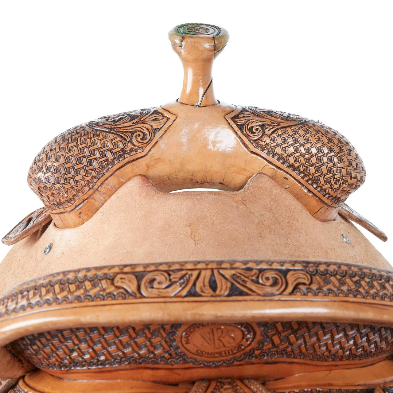 Nrs Competitors 7/8 Breed Windmill/Caddo Rose Combo Antique Team Roping Saddle 4 Nrs Competitors 7/8 Breed Windmill/Caddo Rose Combo Antique Team Roping Saddle - Image 4