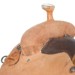 Nrs Competitors Natural Roughout Bullhide Seat Youth Team Roping Saddle -Saddle Gear Pro Sales 1412136Y 41