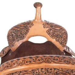 Nrs Competitors Nat Antq And Choc Combo Feather Barrel Saddle -Saddle Gear Pro Sales 1412144 3