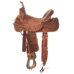 Nrs Competitors Natural Antique 7/8 Breed Basket/Sunflower Combo Barrel Saddle -Saddle Gear Pro Sales 1412160 2
