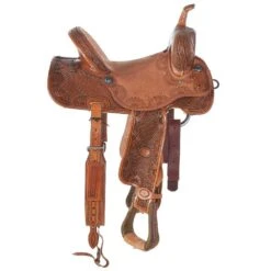 Nrs Competitors Natural Antique 7/8 Breed Basket/Sunflower Combo Barrel Saddle -Saddle Gear Pro Sales 1412160 3